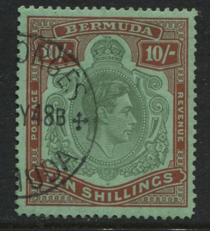 Bermuda KGVI 1938 10/ perf 14 used (JD)