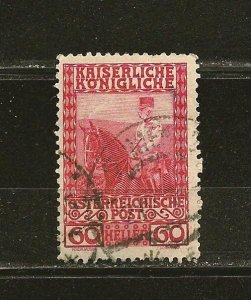 Austria SC#122 Kaiser on Horseback Used