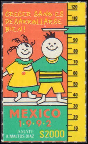 Mexico #1721, Complete Set, 1992, Children, Never Hinged
