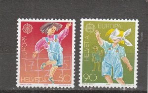 Switzerland  Scott#  834-835  MNH  (1989 Children's Games)