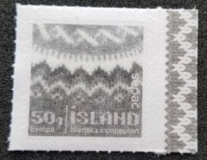 Iceland Handcraft Icelandic Sweater Craft 2017 (stamp) MNH *flock paper *unusual