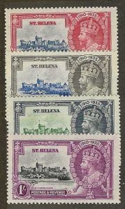 St Helena Sc #111-114 Silver Jubilee set of 4 OG/MG VF