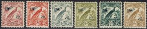 NEW GUINEA 1932 UNDATED BIRD AIRMAIL RANGE TO 6D