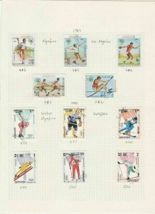 cambodia kampuchea 1983/87  stamps page ref 18366 