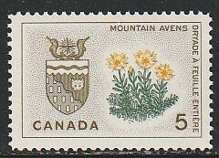 1966 Canada - Sc 429 - MNH VF - 1 single - Mountain Avens -Northwest Territories