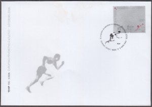 CROATIA Sc # 617 FDC - EUROPEAN TRACK & FIELD CHAMPIONSHIPS in GOTEBURG, SWEDEN