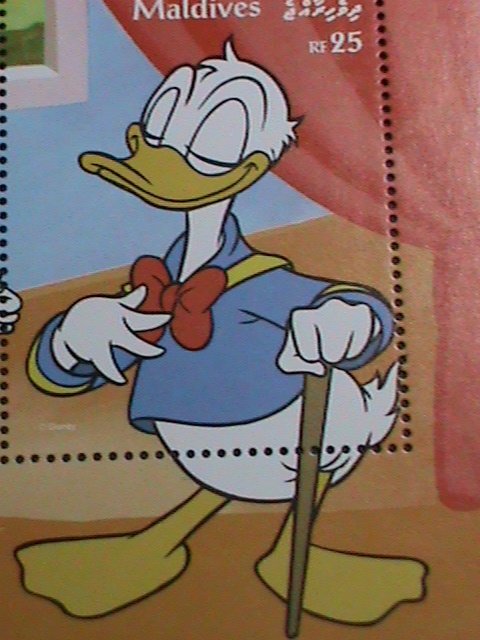 ​MALDIVES STAMP-1994 DONALD DUCK PHOTOGRAPHED-DISNEY CARTOON MNH S/S SHEET VF