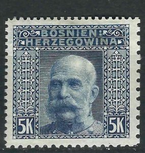 Bosnia & Herzegovina 45l Mi 60 Pf 12½ x 12½x 9½x 6½ MLH VF 1910 SCV $625.00