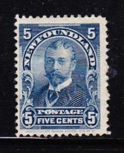 Album Treasures Newfoundlanders Scott # 85 5c George V Mint Fresh with Hinge-