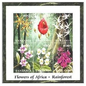 TANZANIA SHEET FLOWERS ORCHIDS