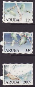 Aruba-Sc#43-5- id5-unused NH set-Flowers-Plants-1989-