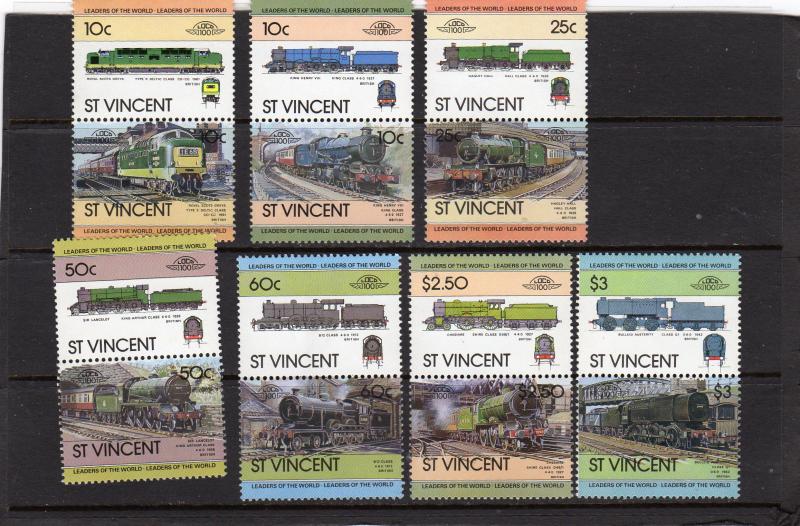 St Vincent Trains MNH