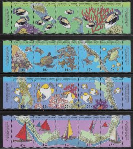 Cocos Islands Scott #'s 289 - 292 MNH