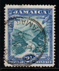 JAMAICA SG112 1932 2½d TURQUOISE-BLUE & ULTRAMARINE FINE USED 