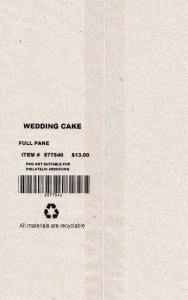 #4602 65 CENT 2012 WEDDING CAKE LOVE STAMP- SHEET OF 20 MNH-POST OFFICE SEALED!!
