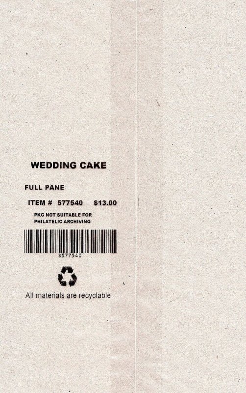 #4602 65 CENT 2012 WEDDING CAKE LOVE STAMP- SHEET OF 20 MNH-POST OFFICE SEALED!!