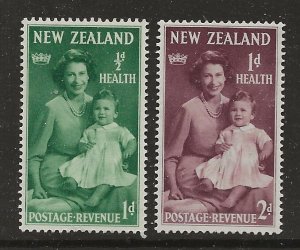 New Zealand Scott catalog # B36-B37 Unused Hinged