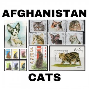 Thematic Stamps - Afghanistan - Cats - Choose from dropdown menu