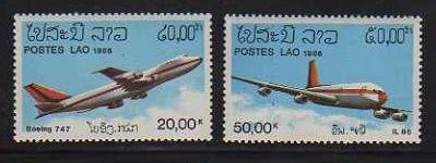 Laos MNH sc# C120-1 Planes 10CV $11.50