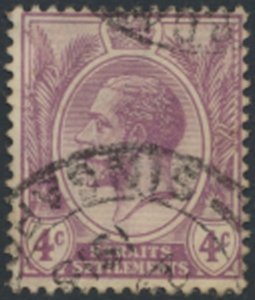 Straits Settlements    SC# 153   Used   wmk crown CA  see details & scans