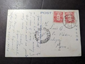 1929 Japan Postcard Cover to Chiclayo Peru