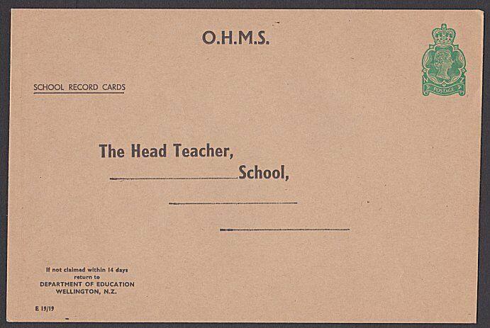 NEW ZEALAND QE 3c large Education Dept Envelope - very fine unused.........57282