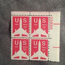 SCOTT # C78 AIR MAIL PLATE BLOCK GEM MINT NEVER HINGED !!