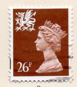 Great Britain Wales Sc WMMH61 1996 26p brown  Machin Head  stamp used