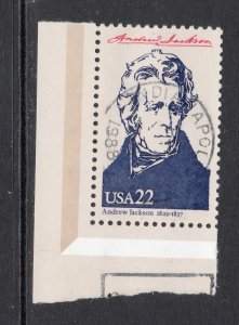 Scott # 2216g  Jackson  used   Single