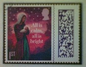 Great Britain, Stanley Gibbons 5101, used(o), 2023, Christmas: Angel, 1st-matrix