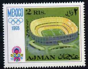 Ajman 1968 Olympic Stadium 2R from Mexico Olympics perf s...