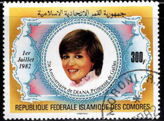 Comoro Islands Scott 547 Princess Diana stamp Used