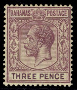 BAHAMAS GV SG120, 3d purple/pale yellow, M MINT.