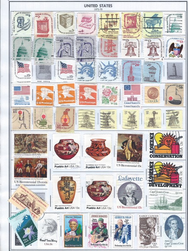 U.S. COLLECTION 1971-1978 SCV $85.00+ AT A VERY LOW PRICE!!!