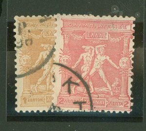 Greece #117-18 Used Single