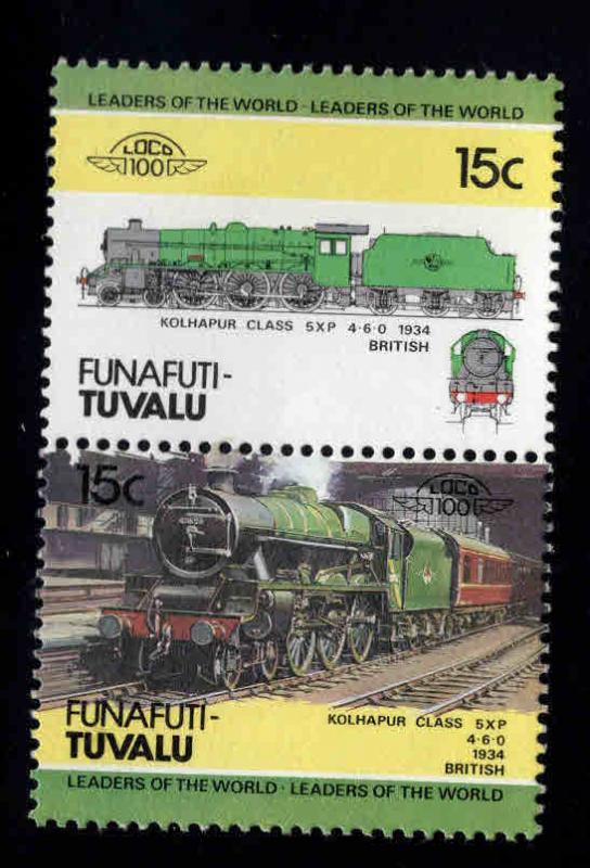 Funafuti-TUVALU Scott 3 MNH** Train pair