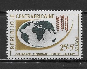Central African Republic B2 FAO Freedom From Hunger single MNH