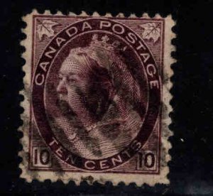 Canada Scott 83  Used 1897 Queen Victoria10c stamp