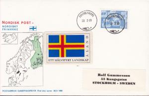 Finland 1969 FDC  Norden Boats Canceled in Marieham, ALAND Norden Day Nice Label