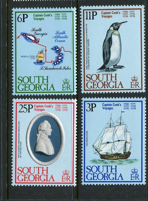 South Georgia #52-5 MNH