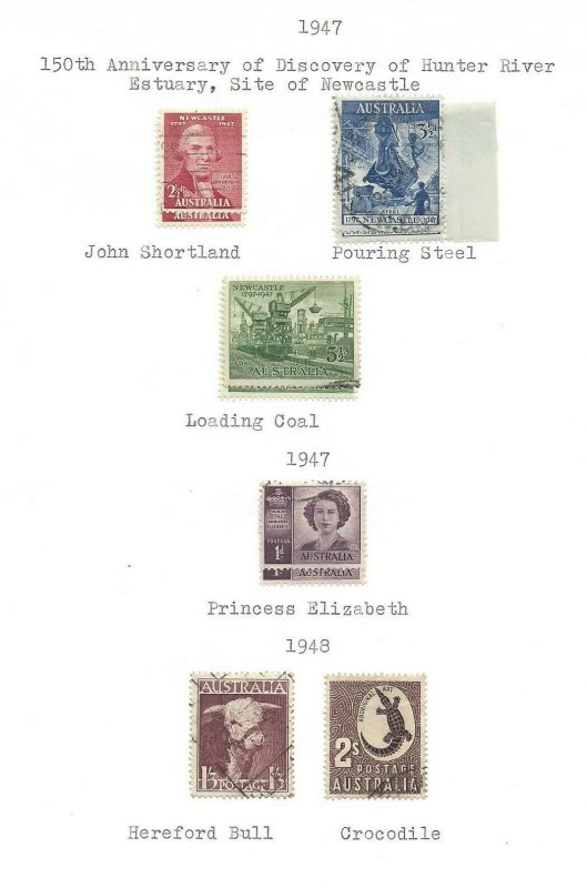 Australia #188 thru 212 Used + OG VF  