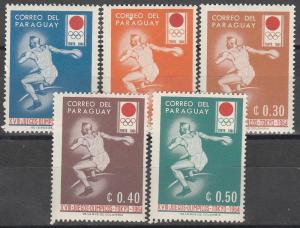 Paraguay #791-5  MNH VF   (V3719)