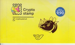2021 Austria Crypto Stamp 3.1 Rhino Unopened (Scott NA) MNH