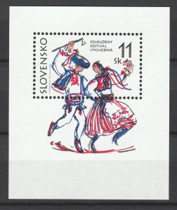 Slovakia 1997 Traditional Costumes MNH Block 