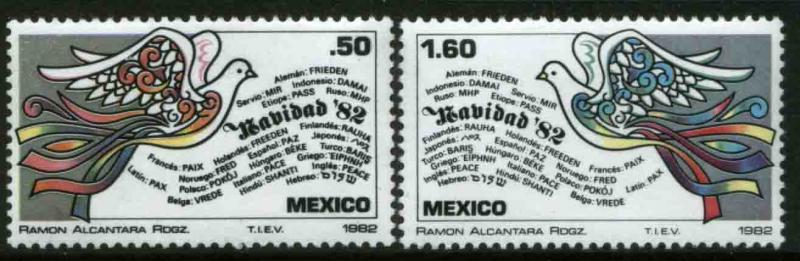 MEXICO 1299-1300 Christmas Holidays MINT, NH. VF.