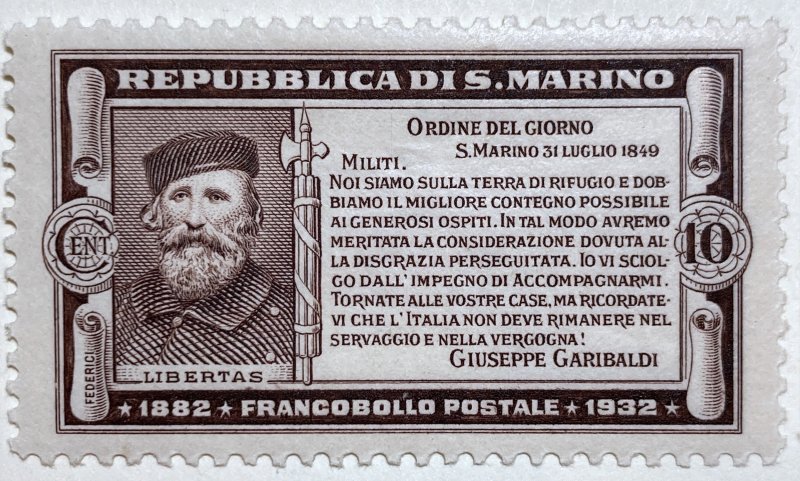 AlexStamps SAN MARINO #143 SUPERB Mint