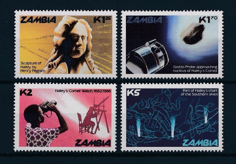 [51205] Zambia 1986 Halley Comet Space MNH