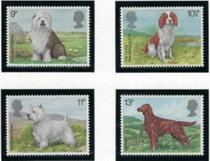 Great Britain 851-54 MNH 1979 Dogs (fe1721)