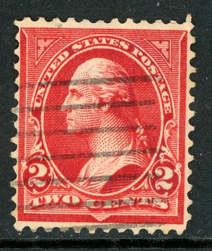 USA 1895 Washington 2¢ Carmine  Wmk Scott #267 VFU M426