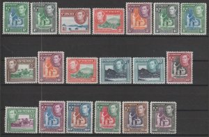 ST VINCENT 1949 SG 164/77 MINT Cat £50